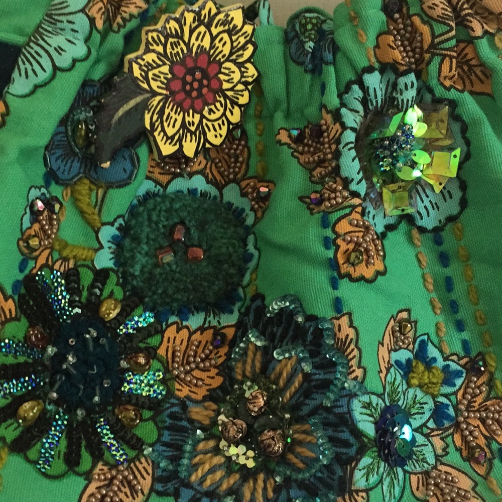 Green Floral Boho Bag - Picture 2 of 7